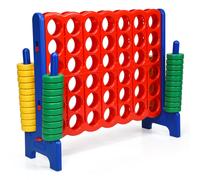 Costway Giant 4 in A Row Jumbo 4-to-Score Giant Game Set kids & Adults in Blue COSTWAY Blue