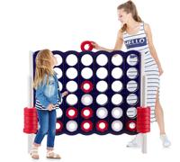 Costway Giant 4 in A Row Jumbo 4toScore Giant Game Set for & Adults in Navy COSTWAY Navy