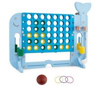 COSTWAY Giant 4-to-Score Game Set, Jumbo Connect Four Game (Blue)