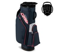 COSTWAY Golf Cart Bag, Golf Trolley Bag with 14 Way Dividers, Cooler Pocket, Adjustable Shoulder Strap and Rain Hood, Lightweight Golf Clubs Strorage Bags for Men & Women (Navy)