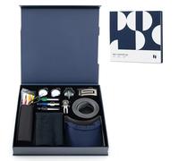 COSTWAY Golf Funny Gift Set for Men/Women, Complete Golf Accessories Set with Golf Balls, Golf Tees, Golf Towel, Golf Belt, Golf Hat, Divot Tool, Ball Marker & Storage Bag, Hi-End Golf Gift Box (Navy)