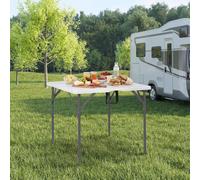 Costway Heavy Duty Indoor Outdoor Folding Card Table with Carry Handle for Patio-White