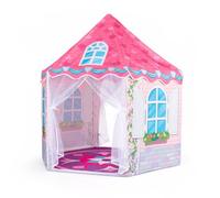 Costway Hexagonal Kids Play Tent Without Dance Mat Girls' Playhouse With Breathable Mesh Curtains