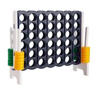 Costway Jumbo 4-to-Score Giant Game Set Giant 4 in A Row in Navy COSTWAY Navy
