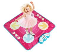 COSTWAY Kids Dance Mat, Musical Play Mat with Follow-the-lights Game, Memory Game, 8 Background Music, Score Display & Adjustable Volume, Dance Pad for Girls Boys