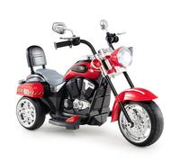 COSTWAY Kids Electric Motorcycle, 6V Battery Powered Motorbike with Horn, Headlight, Forward/Reverse Switch, 3 Wheel Ride on Toy Car Trike for Boys Girls (Red)