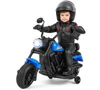 Costway Kids Electric Motorcycle 6V Battery Powered Ride on Toy in Blue COSTWAY Blue