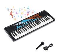 Costway Kids Piano Keyboard 49 Keys Portable Electric Keyboard Piano w/8 Tones in Black COSTWAY Black