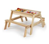 Costway Kids Picnic Table Bench Set Children Sand Water Activity Table With Removable Top