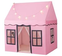 Costway Kids Play Tent Indoor Kids Playhouse With Star Lights-Pink