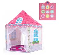 COSTWAY Kids Play Tent, Indoor Large Playhouse (with Dance Mat)