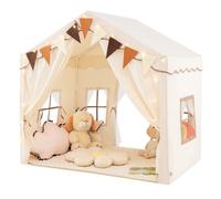 Costway Kids Play Tent With Mat Indoor Toddler Teepee House 2 Opening Doors