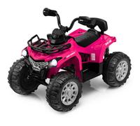 Costway Kids Ride On Atv 4 Wheeler 12V Electric Powered Quad Vehicl-Pink