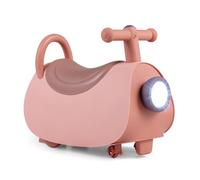 Costway Kids Ride On Push Car With Headlight & Music Pink