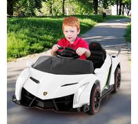 Costway Kids Ride-On Sports Car - White