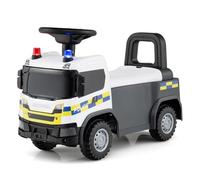 COSTWAY Kids Ride on Truck, Licensed SCANIA Push Along Car with Steering Wheel, Lights, Horn, Music, Under-seat Storage, Foot to Floor Slider Riding Toy for 18 Months+ Boys Girls (White)
