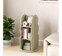 Costway Kids Rotating Bookshelf Floor Standing Bookcase Toy Storage Organizer-Green