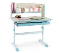 Costway Kids Study Desk Height Adjustable Children Writing Table W/ Tilt Desktop