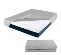 Costway King Size Mattress Protector Luxury Super Soft Velvet Mattress Topper