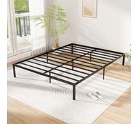 Costway King Size Metal Bed Frame 30Cm Platform Bed No Box Spring Needed