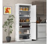 Costway Kitchen Buffet Sideboard Freestanding Pantry Cabinet Storage Cupboard W/ 4 Doors