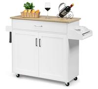 Costway 5 Shelf White Bookshelf - Wilko
