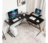 Costway L-Shaped Computer Desk W/ Movable Host Stand Home Office Corner Workstation
