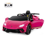 Costway Lamborghini Kids Ride On Car - Pink