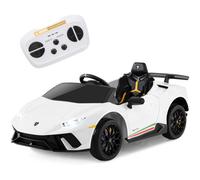 Costway Lamborghini Kids Ride On Car Ride On Toy Car - White