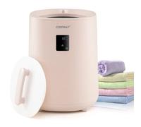 Costway Large Towel Warmer 18 L Towel Bucket With Led Display & Auto Shut Off-Pink
