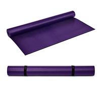 COSTWAY Large Yoga Mat, 6FT x 4FT Exercise Mat with Carrying Strap, Non Slip Fitness Workout Mats for Home Gym, Pilates and Stretching (Purple)