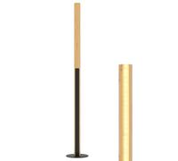 COSTWAY LED Floor Lamp, Bamboo Dimmable Standing Corner Lamp with 3 Color Temperatures & Foot Switch, Modern Tall Pole Reading Floor Light for Living Room Bedroom Office, 3000K-6000K