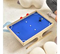 Costway Magnetic Mini Foosball Table 2 Player Game Table W/2 Balls in Blue COSTWAY Blue