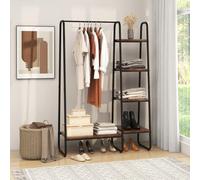 Costway Metal Garment Rack 4-Tier Closet Storage Organizer Open Wardrobe Clothes Rail