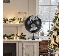Costway Metallic Black World Globe 20CM Rotating Earth Globe w/Metal Stand COSTWAY Black