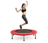 Costway Mini Folding Trampoline Children Foldable Fitness Rebounder-Red