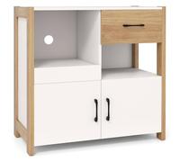 Costway Modern Farmhouse Coffee Bar Cabinet - White COSTWAY White