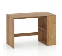 Costway Modern Writing Desk 2 Storage Shelves Workstation in Natural COSTWAY Natural