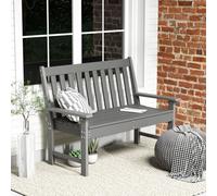 Costway Outdoor 2-Person Garden Bench Patio Lounger Ergonomic Loveseat W/ Backrest