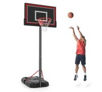 Costway Outdoor 7.5-10 Ft Portable Basketball Hoop W/ 44" Shatterproof Backboard