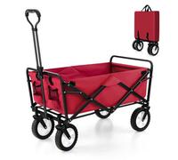 Costway Outdoor Collapsible Folding Utility Wagon Heavy Duty Camping Garden Cart