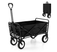 Costway Outdoor Collapsible Folding Utility Wagon Heavy Duty Camping Garden Cart