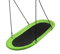 Costway Oval Swing 150 X 80 Cm Tree Swing With 100-160 Cm Adjustable Heights-Green