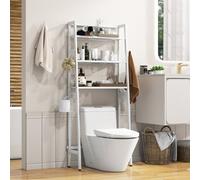 Costway Over The Toilet Storage Shelf 3-Tier Standing Above Toilet Rack Stand