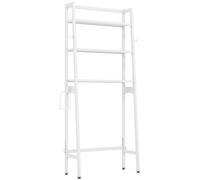 Costway Over The Toilet Storage Shelf 3 Tiers Standing Above Toilet Rack Stand in White COSTWAY White