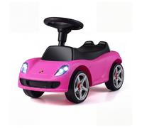 Costway Porsche Foot To Floor Sliding Car With Sound Buttons-Pink