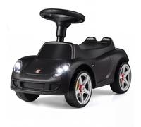 Costway Porsche Licensed Kids Ride On Car with Headlights-Black in Black COSTWAY Black