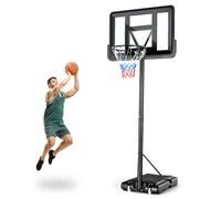 Costway Portable Basketball Hoop For Both Youth And Adults Height Adjustable 1.35-3.05M
