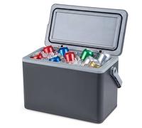 Costway Portable Hard Cooler 12L Injection Molded Insulated Ice Chest in Dark Grey COSTWAY Dark Grey