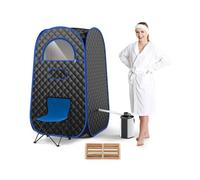 Costway Portable Home Sauna Full Body Steam Sauna Tent With 3L Steam Generator-Black